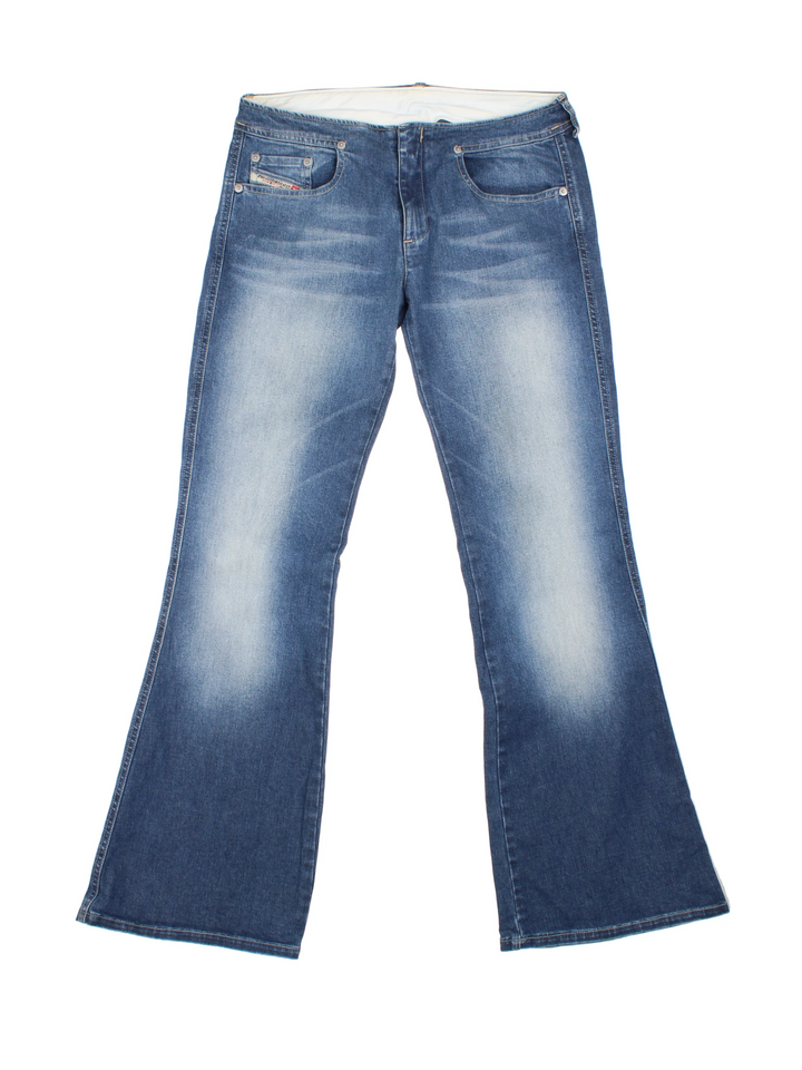 Y2K Diesel Flared Jeans (Size L)