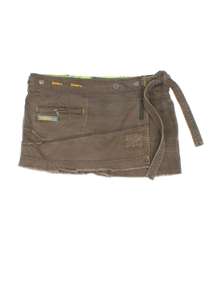 Y2K Diesel Mini Wrap Skirt (Size XXL)