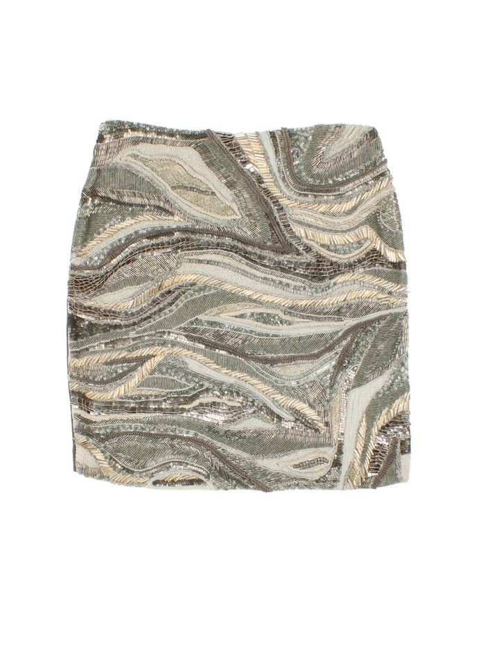 Y2K All Saints Sequin Mini Skirt (Size M)