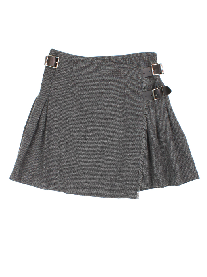 Vintage O'Neil Pleated Wool Skirt (Size M)