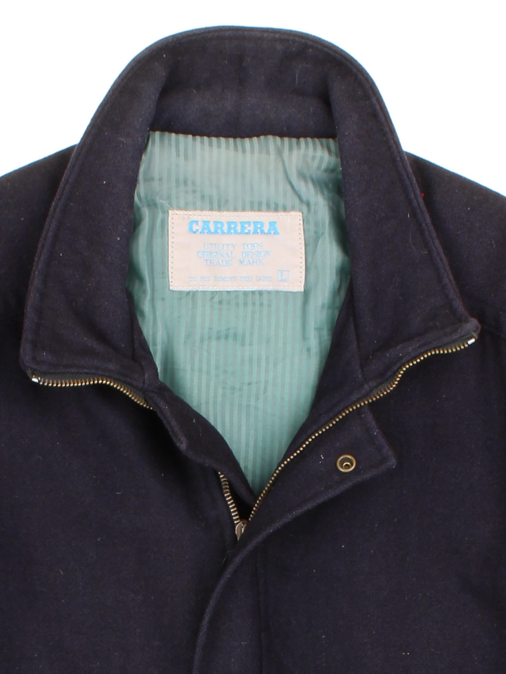 Vintage Carrera Wool Bomber Jacket (Size L)