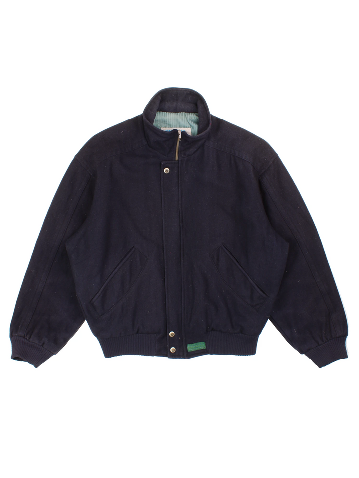 Vintage Carrera Wool Bomber Jacket (Size L)