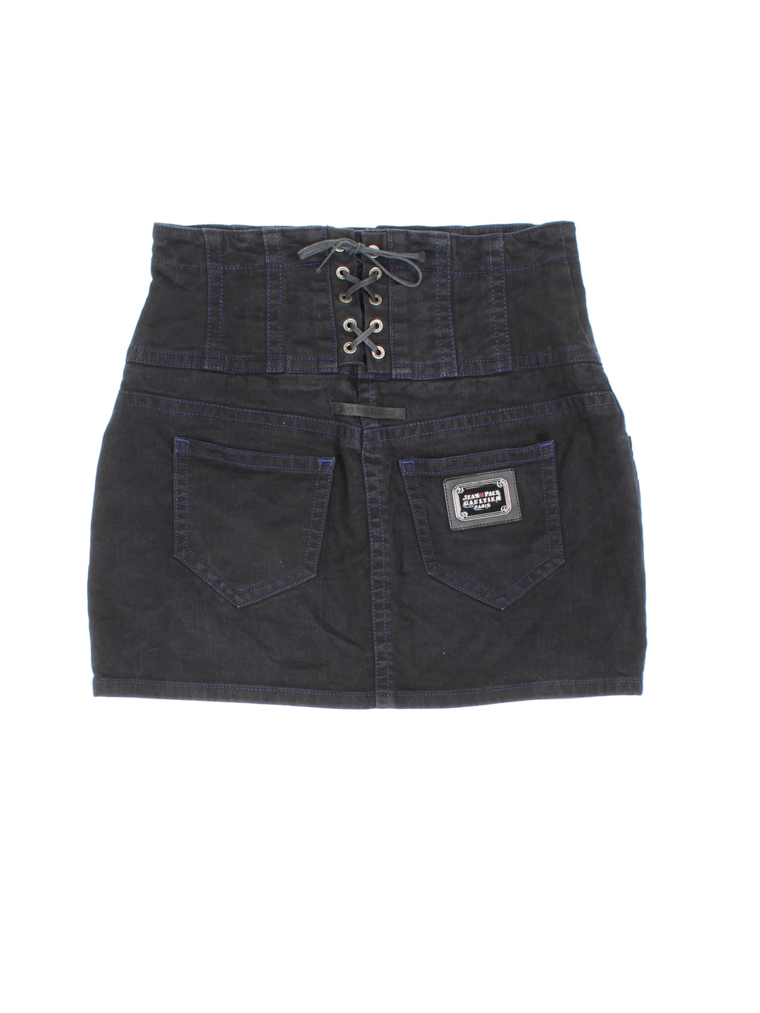 Y2K Jean Paul Gaultier High Waisted Mini Skirt (Size L)
