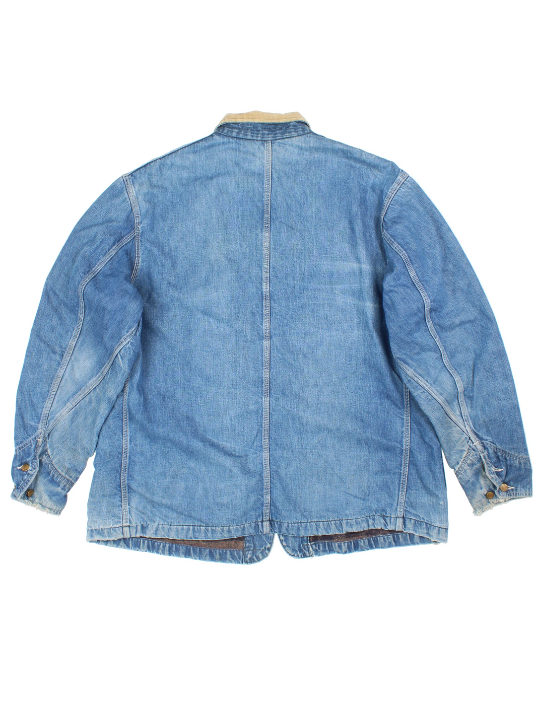 60s Lee Blanket Lined Denim Chore Coat (Size XXL)