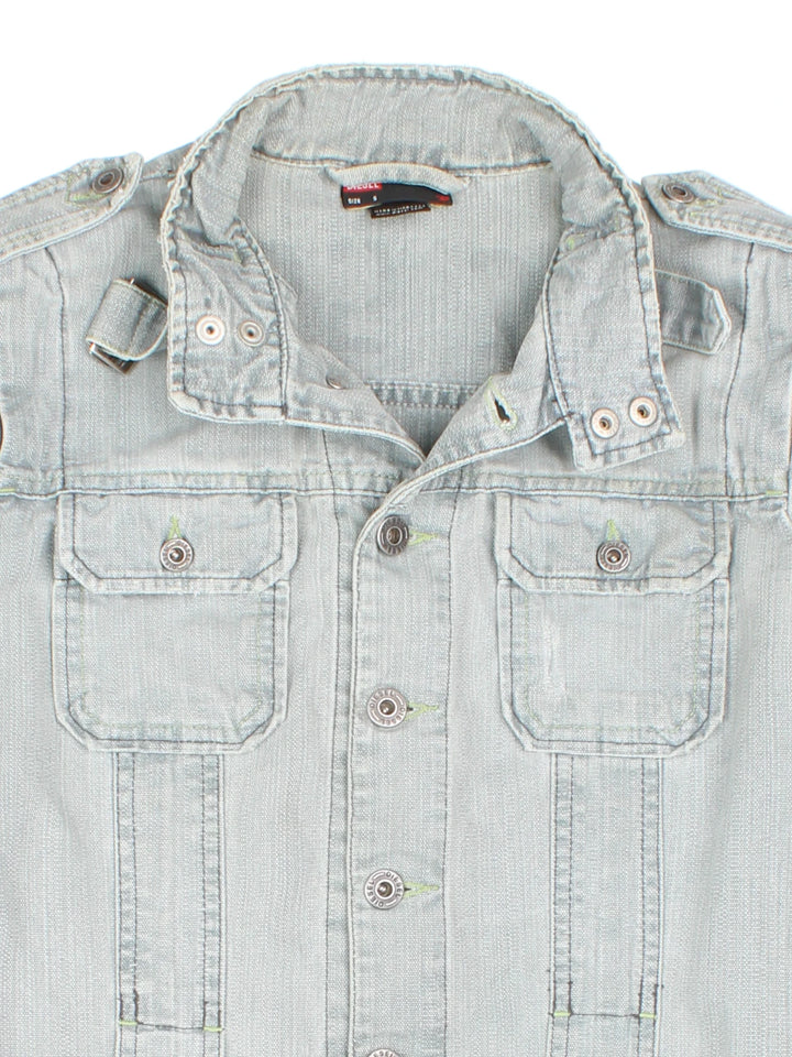 Y2K Diesel Military Denim Jacket (Size S)