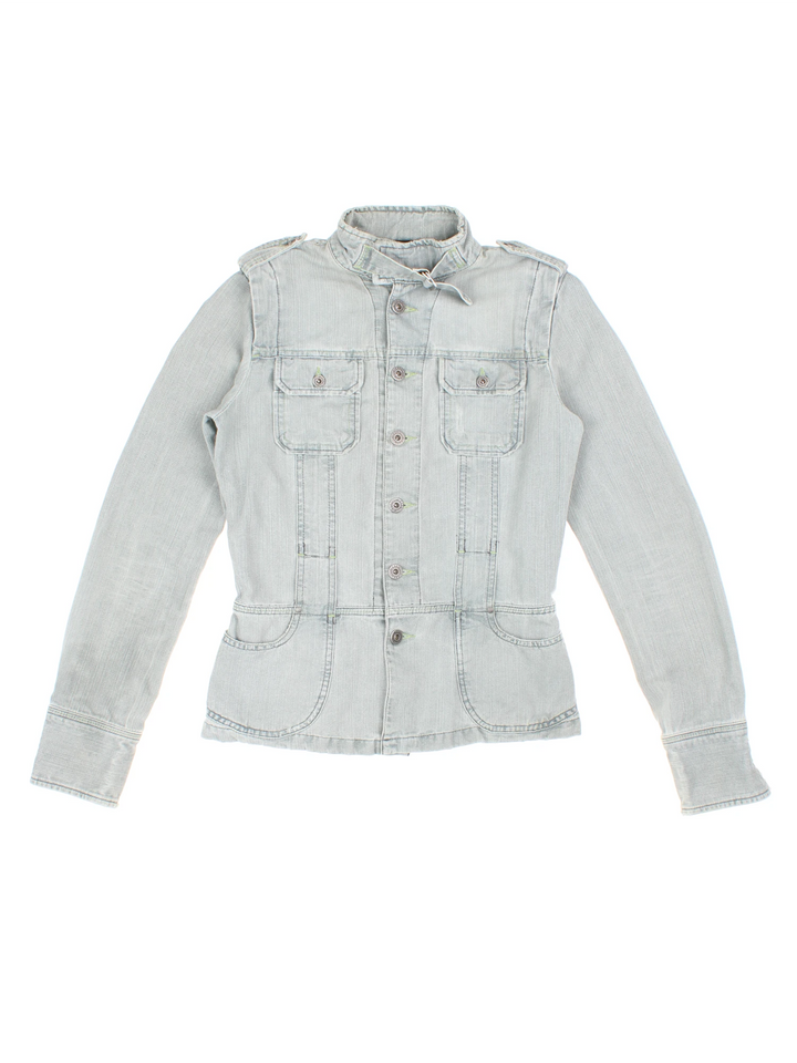 Y2K Diesel Military Denim Jacket (Size S)