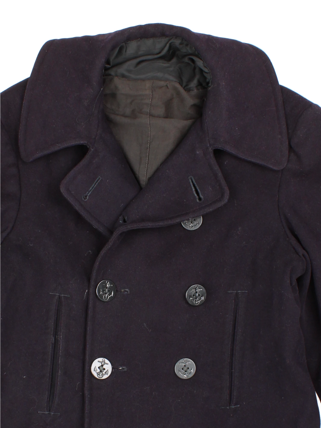 US Navy Pea Coat aus dem Zweiten Weltkrieg mit 10 Knöpfen (Größe XS)