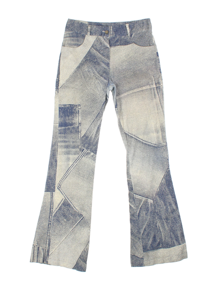 Y2K Printed Flared Trouser (Size M)