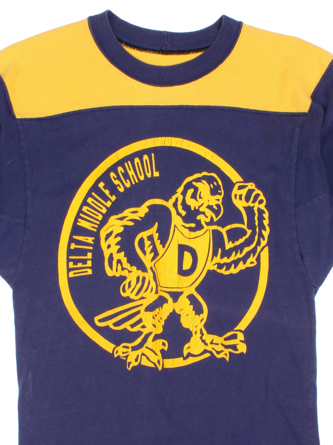 80's Delta Middle School "Eagles" Graphic T-Shirt (Size XXS)