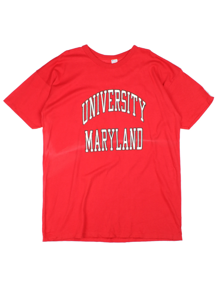 70'S Champion University Maryland  T-Shirt (Size XL)