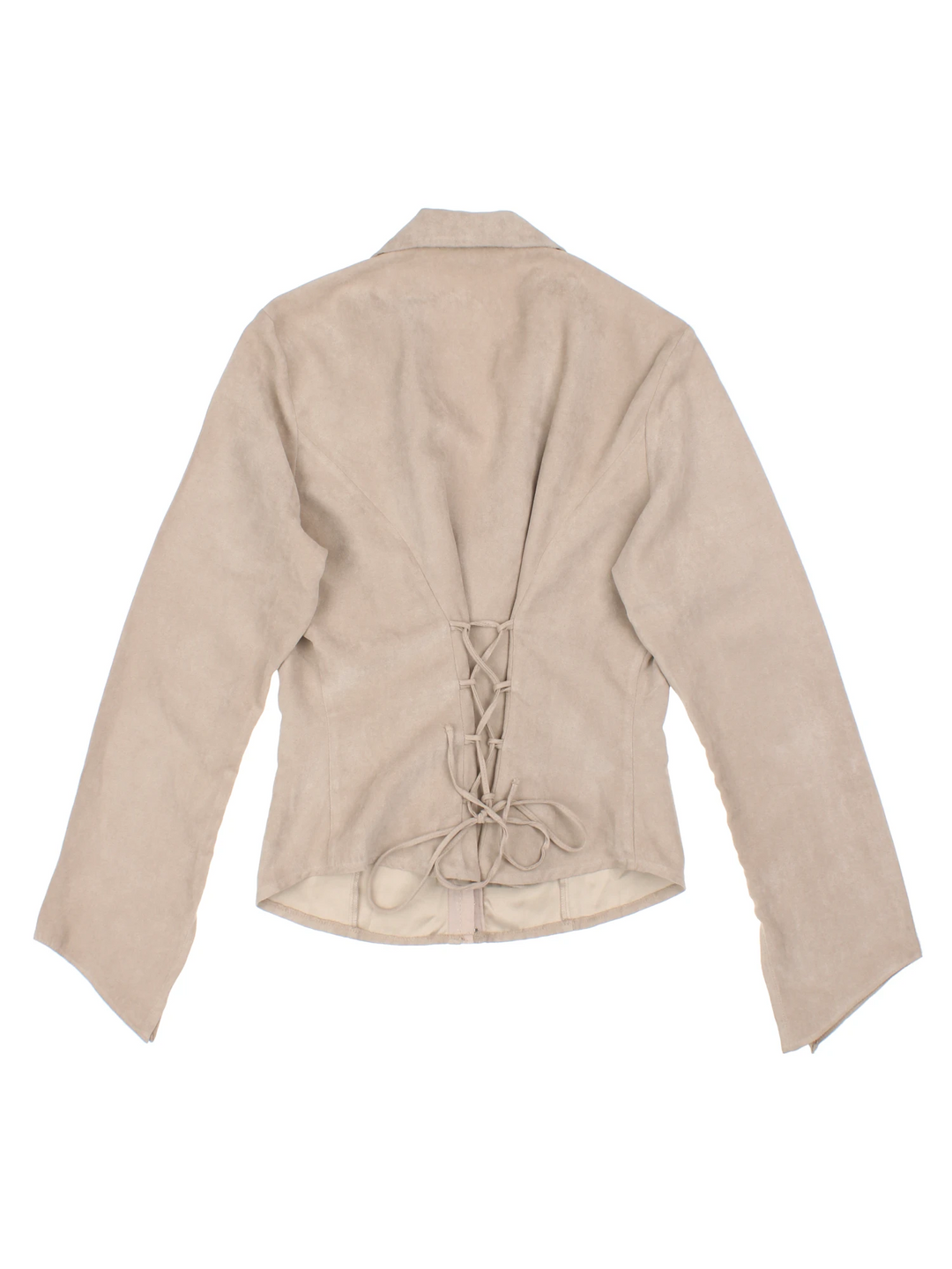 Y2K New Look Faux Suede Shirt (Size M)