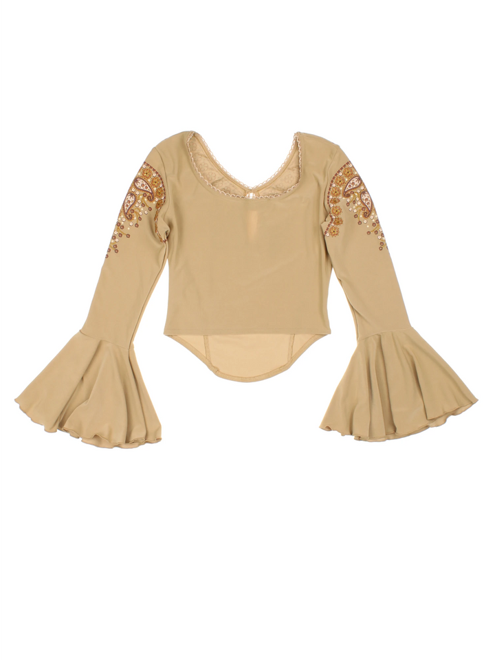 Y2K Flute Sleeve Top (Size XXS)