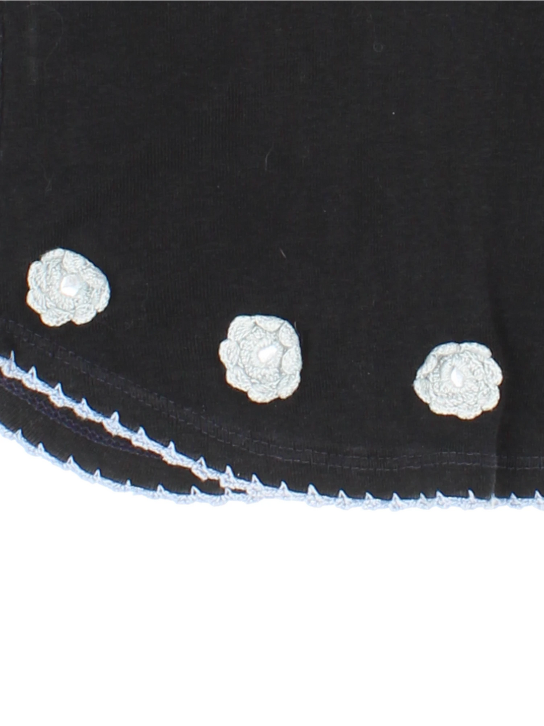 Y2K Applique Floral Top (Size XS)