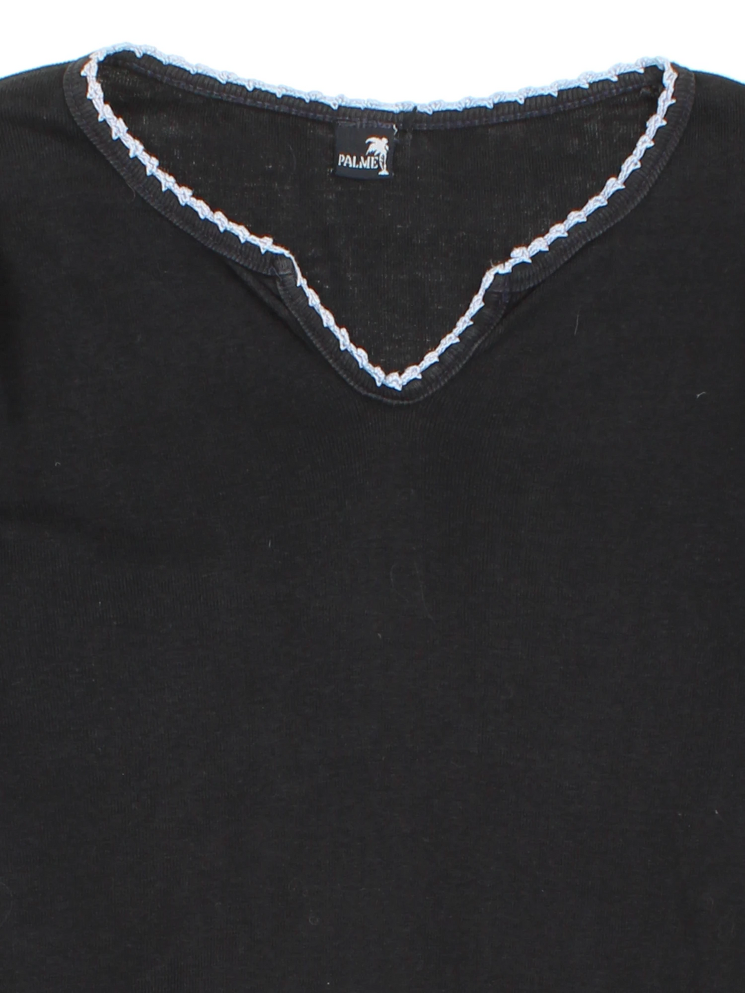 Y2K Applique Floral Top (Size XS)