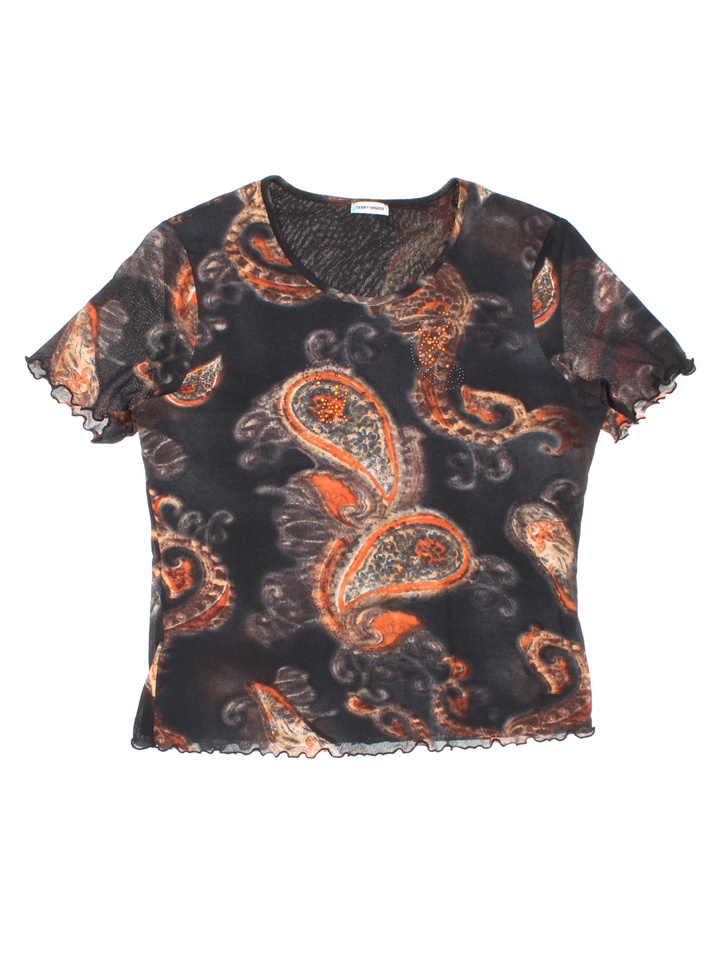 Y2K Gerry Webber Mesh Top (Size S)