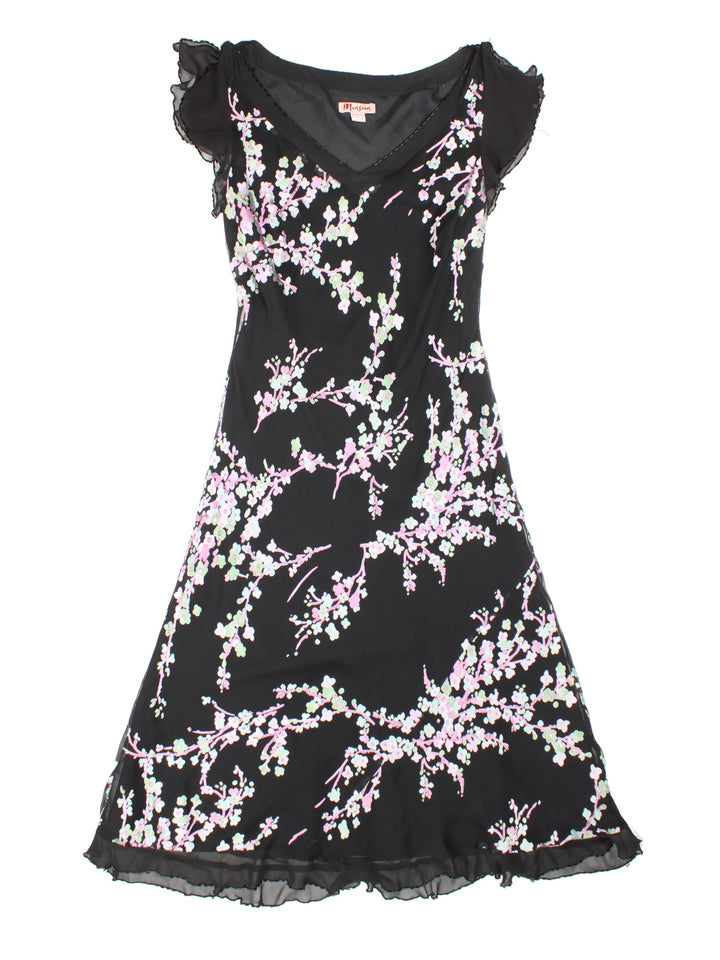 Y2K Monsoon Floral Midi Dress (Size L)