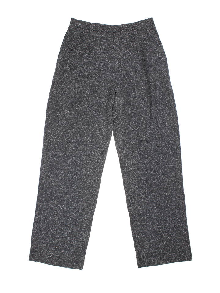 90's Wool Speckled Trousers (Size L)