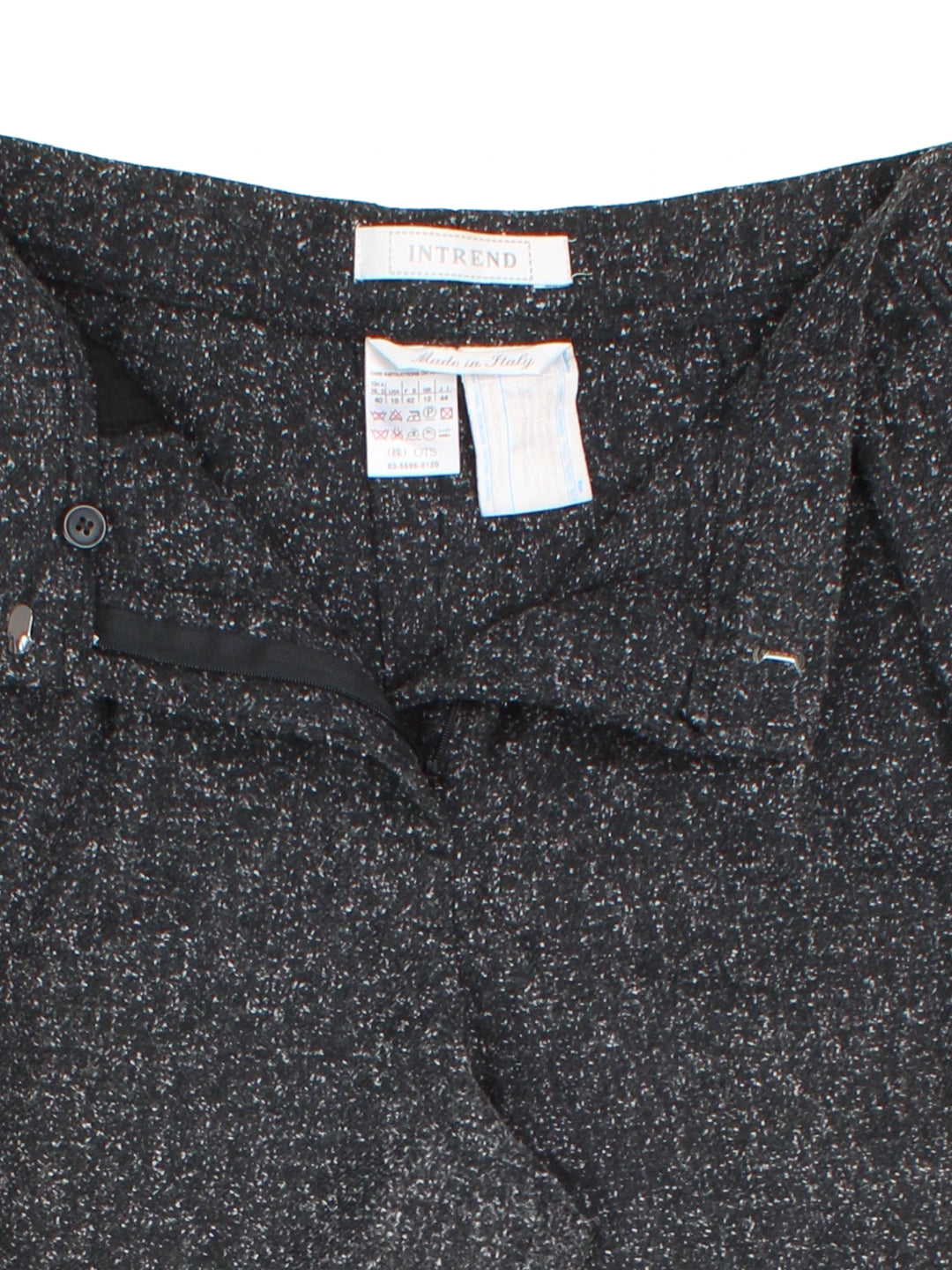 90's Wool Speckled Trousers (Size L)