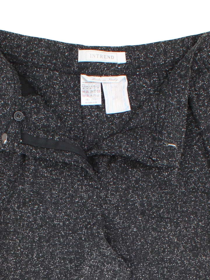 90's Wool Speckled Trousers (Size L)
