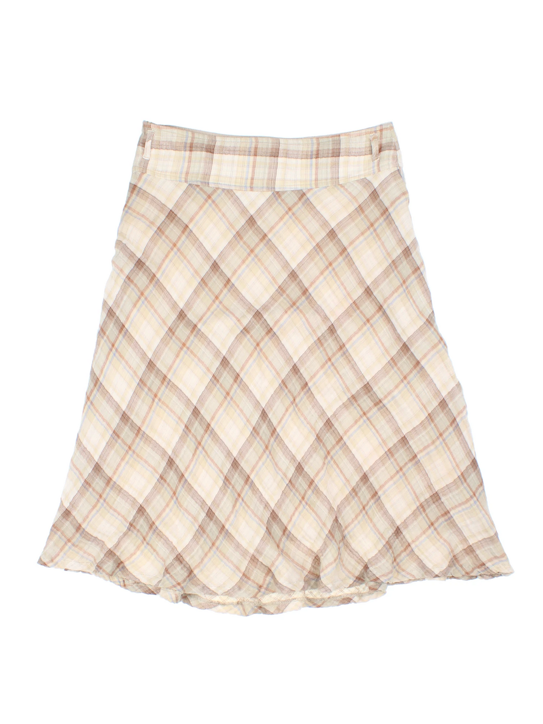 Y2K Checked Midi Skirt (Size L)