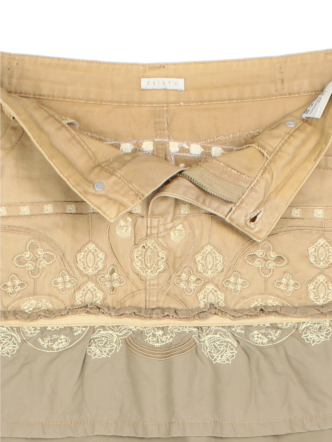 Y2K Embroidered Mini Skirt (Size XL)