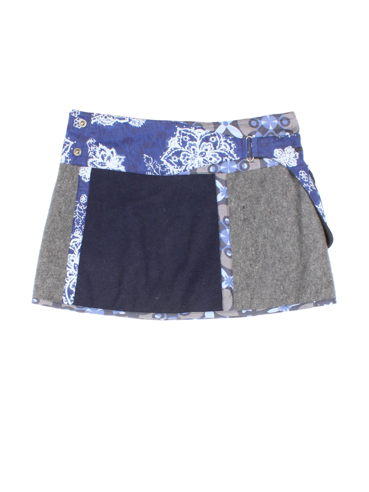 Y2K Moshiki Festival Wrap Mini Skirt (Size XL)