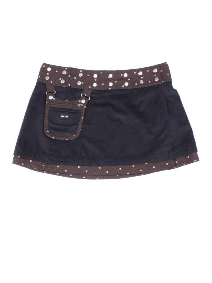 Y2K Moshiki Festival Wrap Mini Skirt (Size XXL)