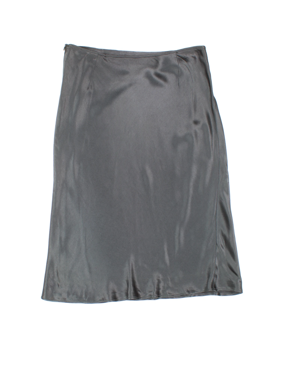 Y2K Satin Bias Midi Skirt (Size L)