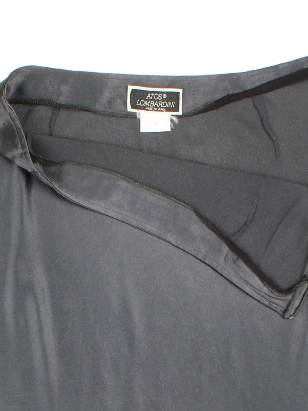 Y2K Satin Bias Midi Skirt (Size L)