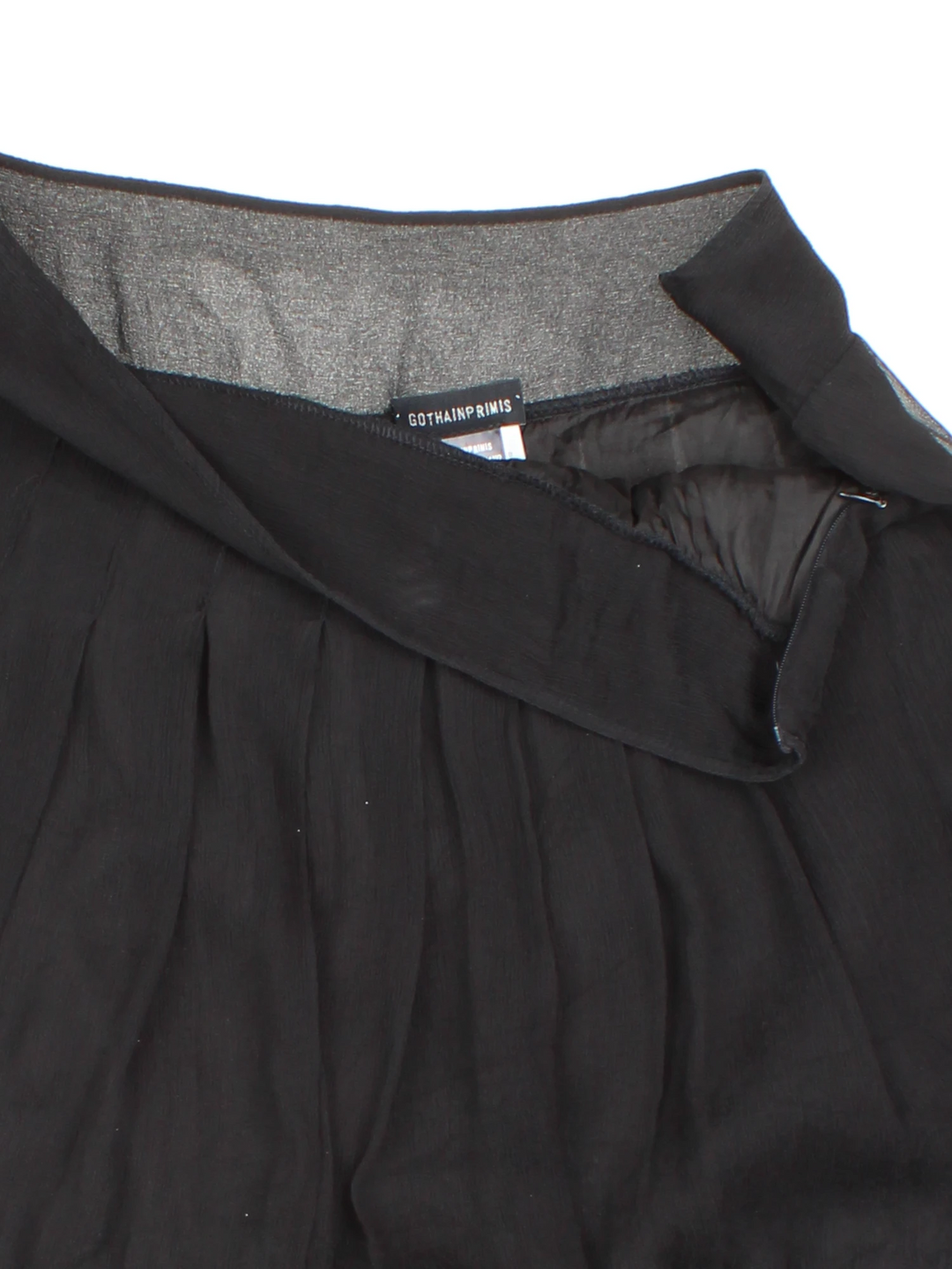 Y2K Sheer Pleated Mini Skirt (Size XL)