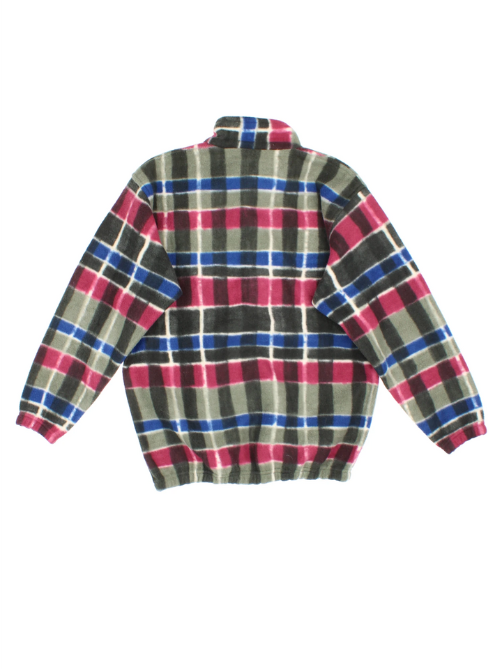 90's Sergio Tacchini Checked Pullover Fleece (Size S)