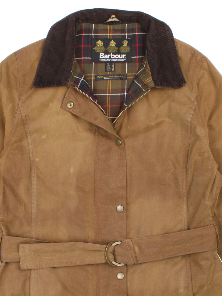 Barbour Newmarket Belted Wax Jacket (Size M)