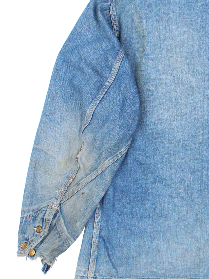 60s Lee 91-J Jelt Denim Chore Jacket (Size XL)