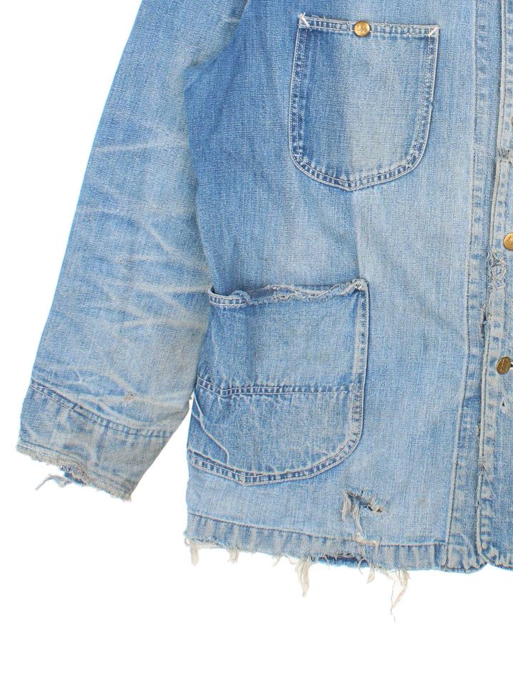 60s Lee 91-J Jelt Denim Chore Jacket (Size XL)