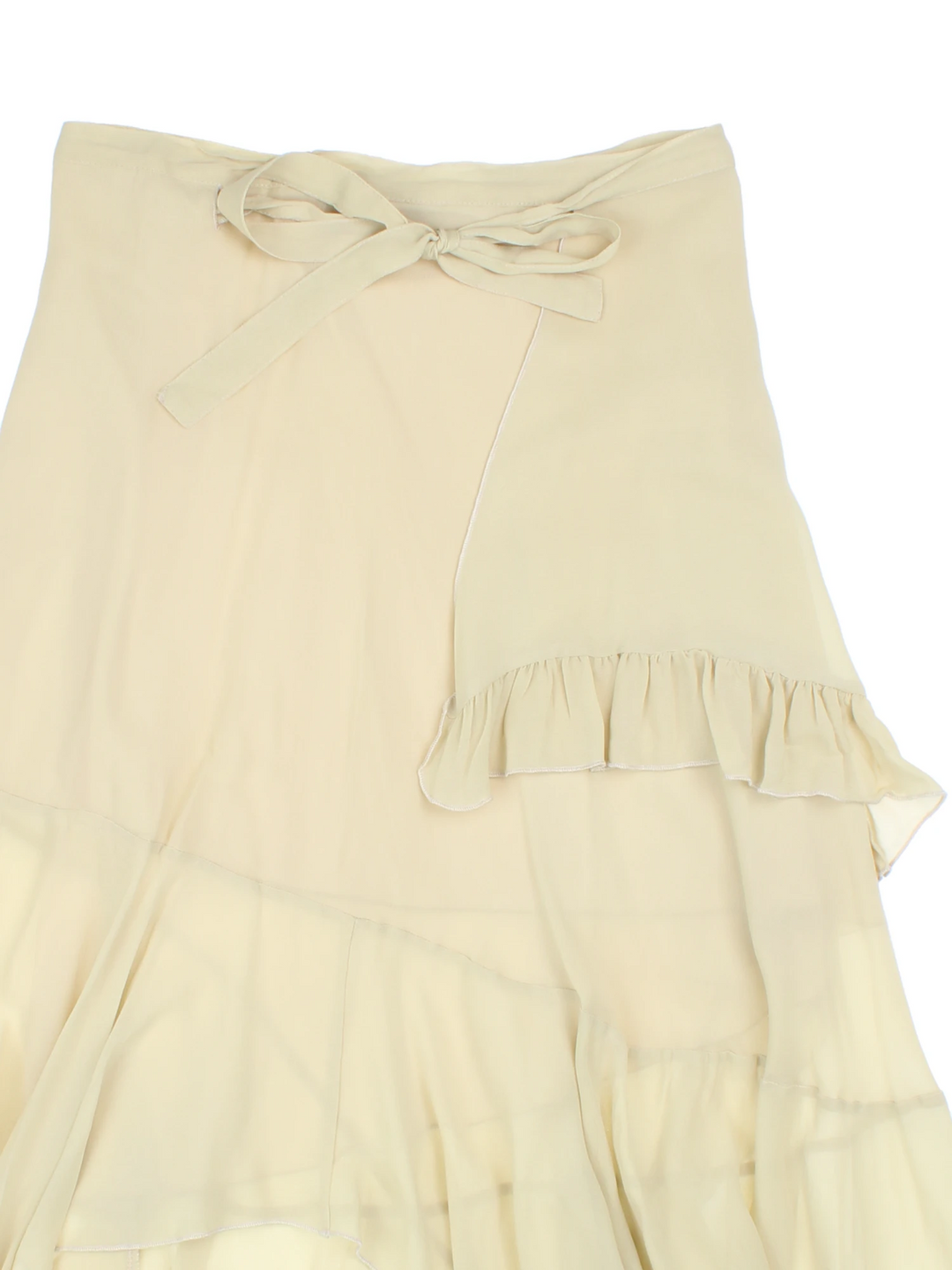 Y2K Ruffle Layered Midi Skirt (Size XXS)