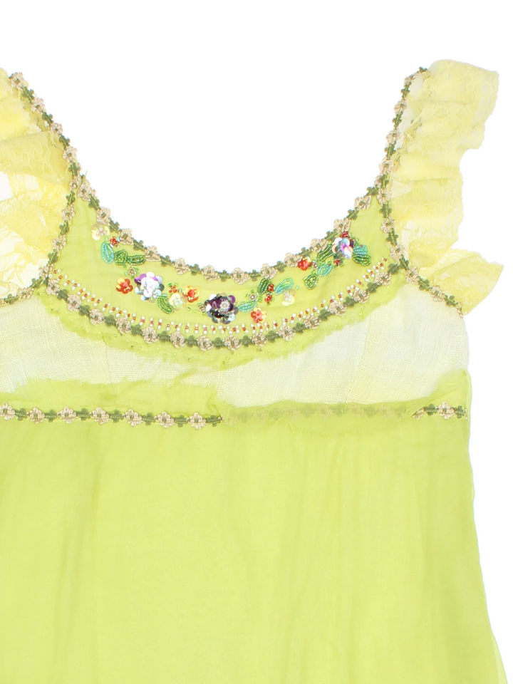 Y2K Embellished Top (Size XXS)