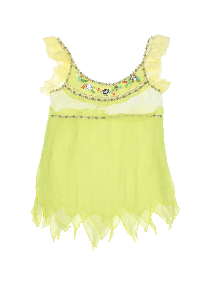 Y2K Embellished Top (Size XXS)