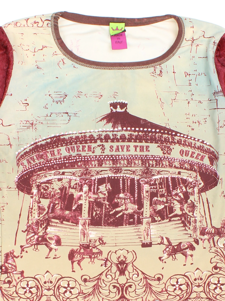 Y2K Save The Queen Top (Size S)