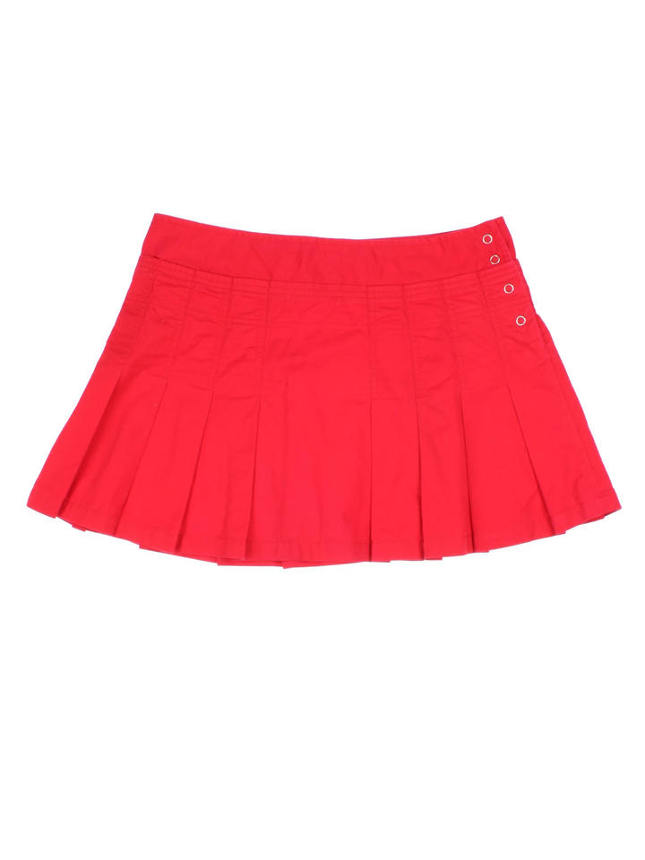 Y2K Pleated Mini Skirt (Size M)