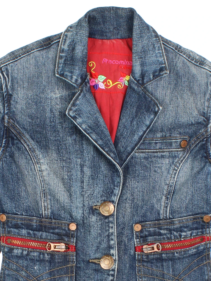 Y2K Denim Blazer (Size XXS)