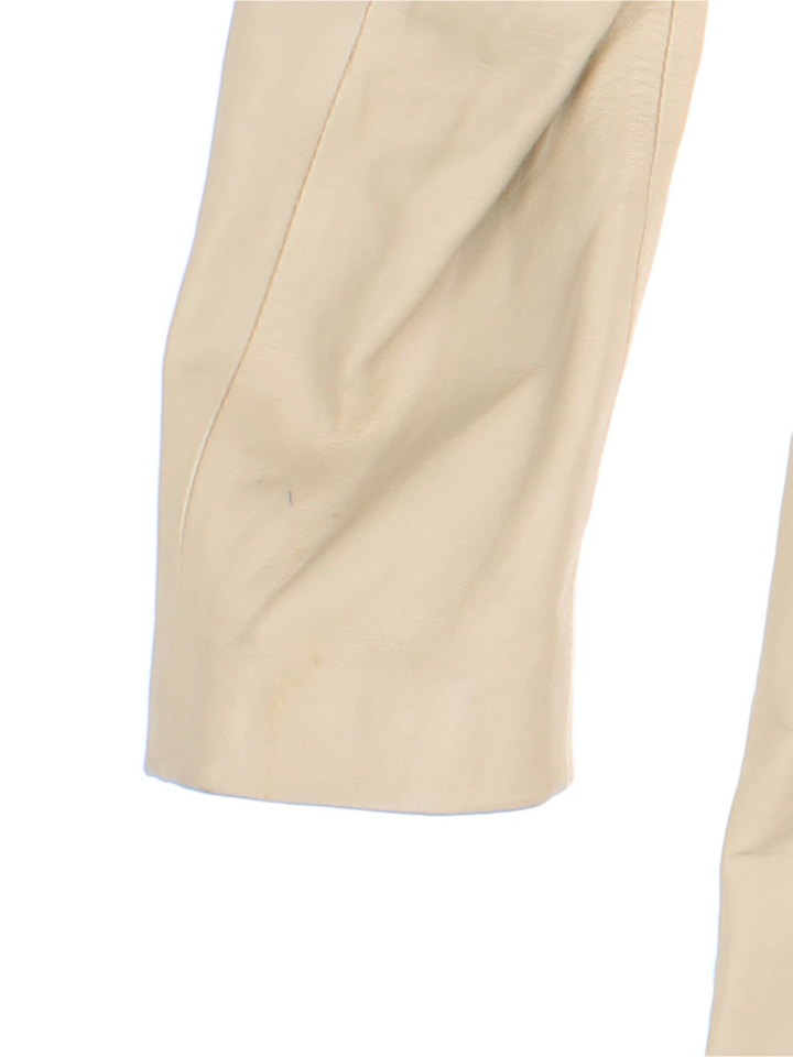 Vintage Leather Trench Coat (Size XS)