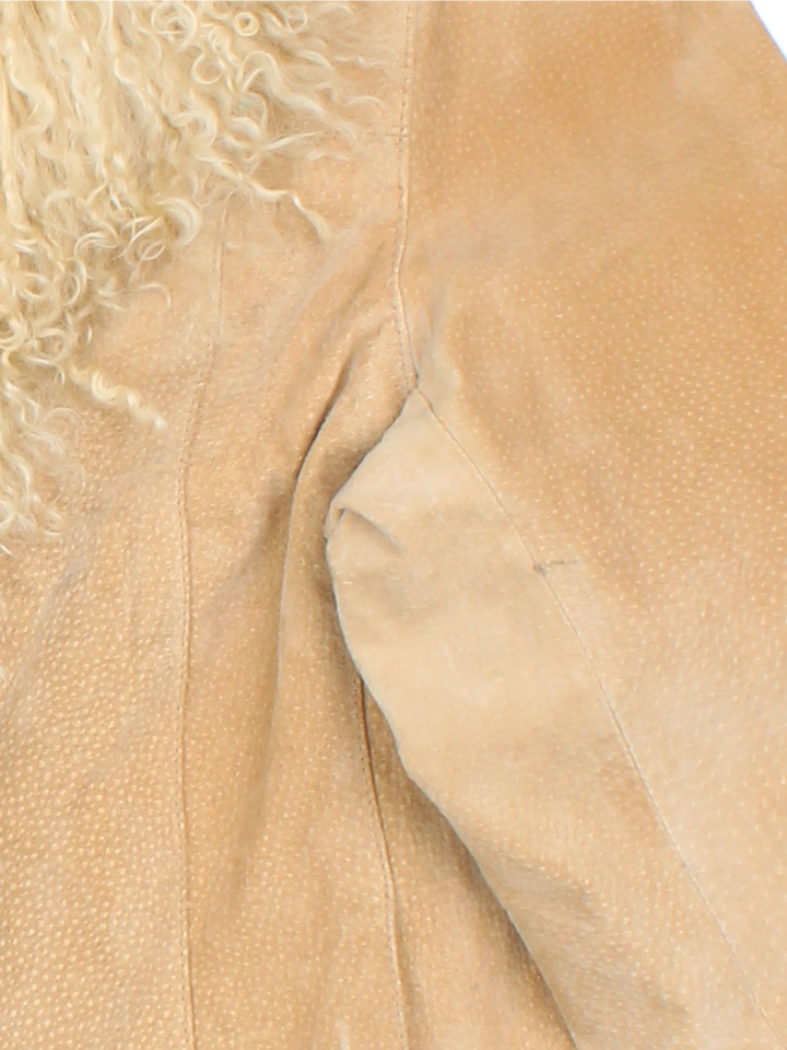 Y2K Monsoon Mongolian Fur Afghan Coat (Size M)