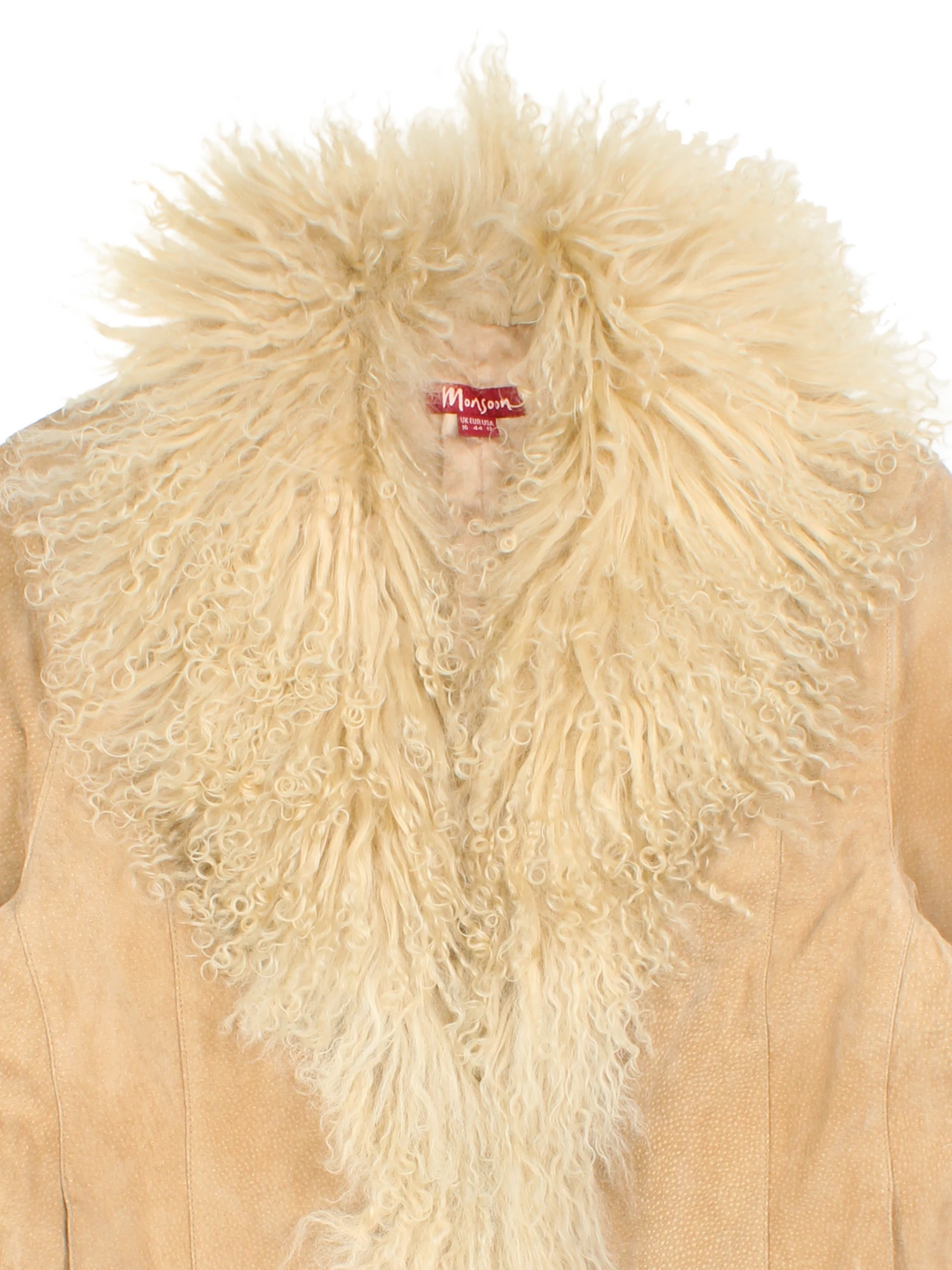 Y2K Monsoon Mongolian Fur Afghan Coat (Size M)