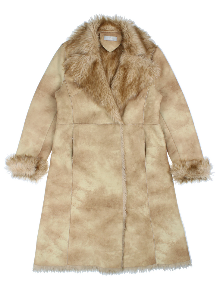 Y2K Faux Fur/Suede Coat (Size M)