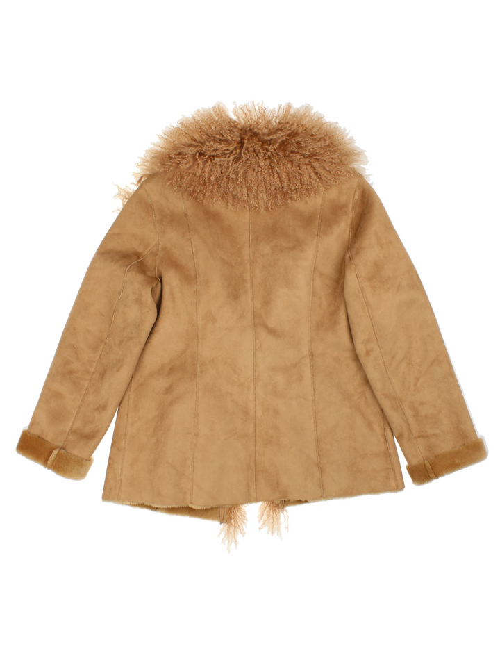 Y2K Mongolian Afghan Coat (Size M)