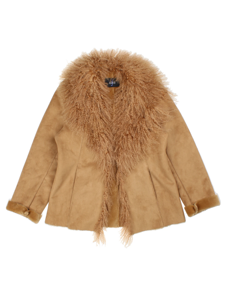 Y2K Mongolian Afghan Coat (Size M)