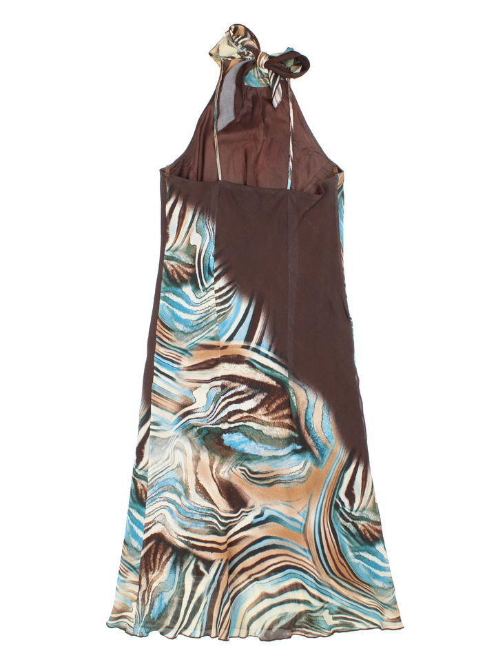 Y2K Patterned Midi Dress (Size XXS)