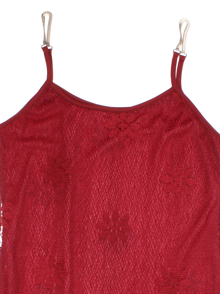 Y2K Lace Mini Dress (Size XXS)