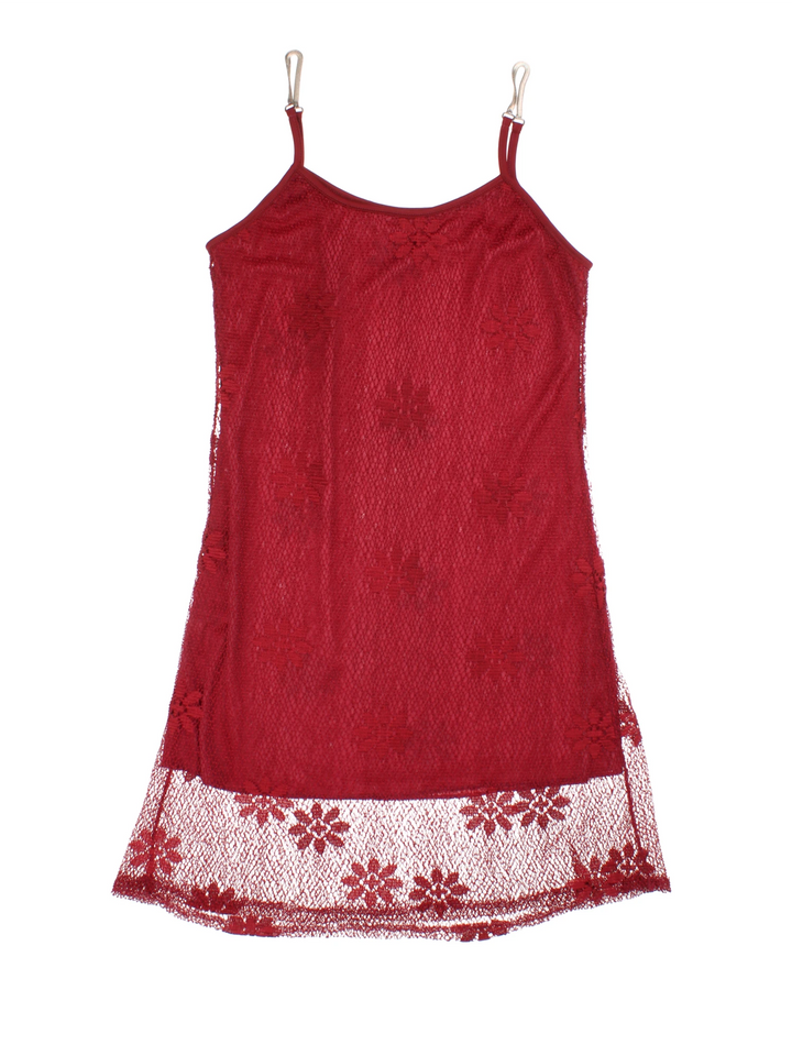 Y2K Lace Mini Dress (Size XXS)