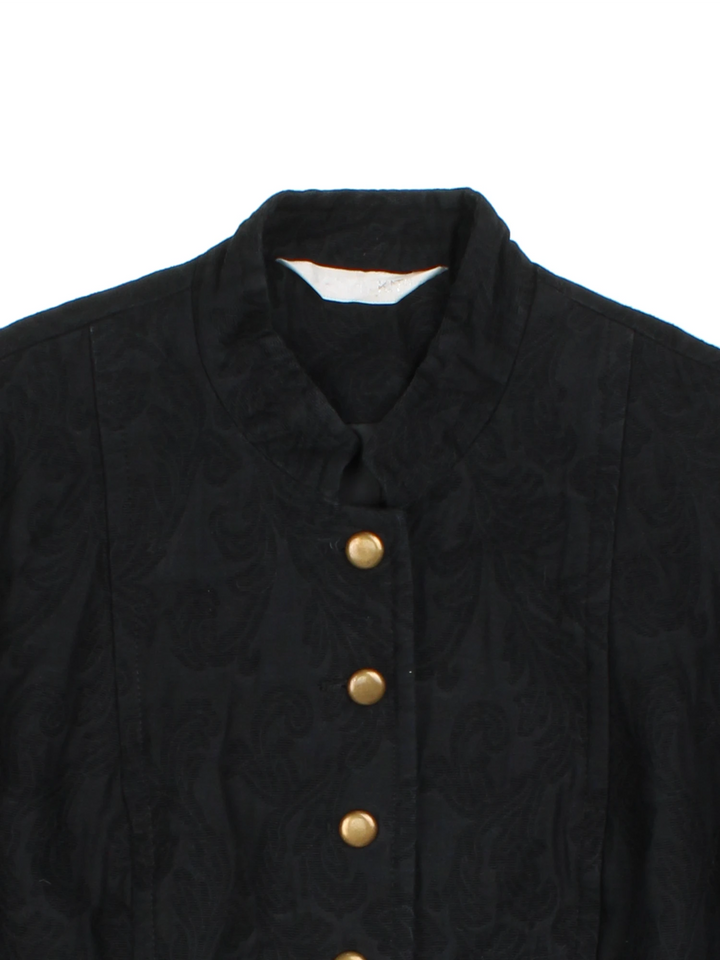 Vintage Paisley Military Style Blazer (Size S)